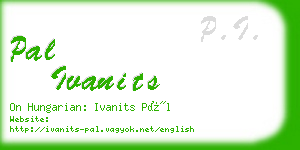 pal ivanits business card